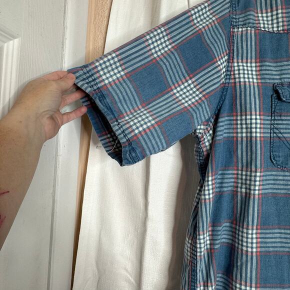 Wrangler Button Down Short Sleeve Denim Shirt - Vintage size: XXL - Picture 6 of 12